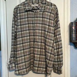 LOFT size XL plaid long sleeve plaid shirt. LIKE NEW